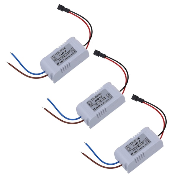 3x 6w LED-lyslampe Driver Strømforsyningsomformer Elektronisk transformator for Mr16