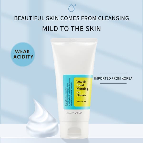 COSRX Low pH Morning Cleansing Gel 150ml Läpinäkyvä