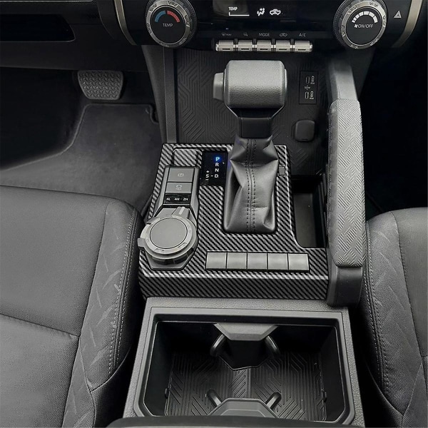 Car Central Control Gear Shift Panel for 2024 Gear Knob Cover Trim Frame Sticker Carbon Fiber