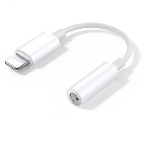 Lightning - 3,5 mm AUX - iPhone / Apple - Kuulokeadapteri (Valkoinen)