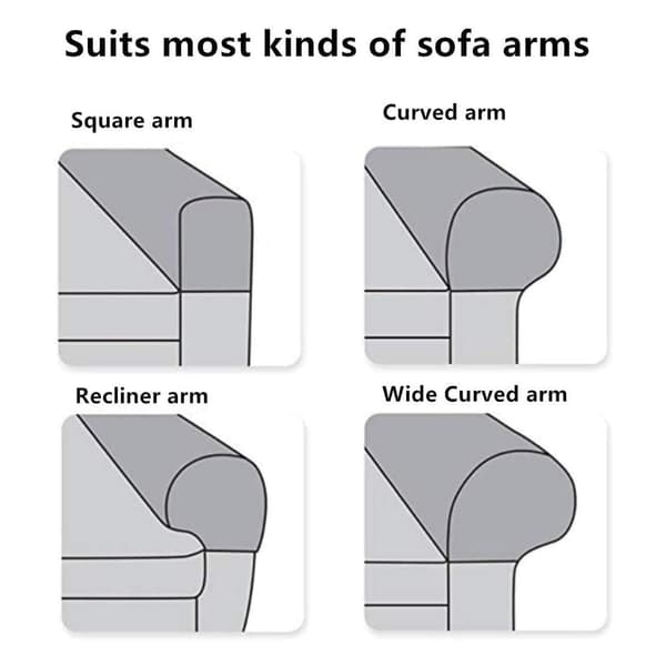 Elastiske trekk til stoler eller sofaer, armbeskyttere, stretch-passform