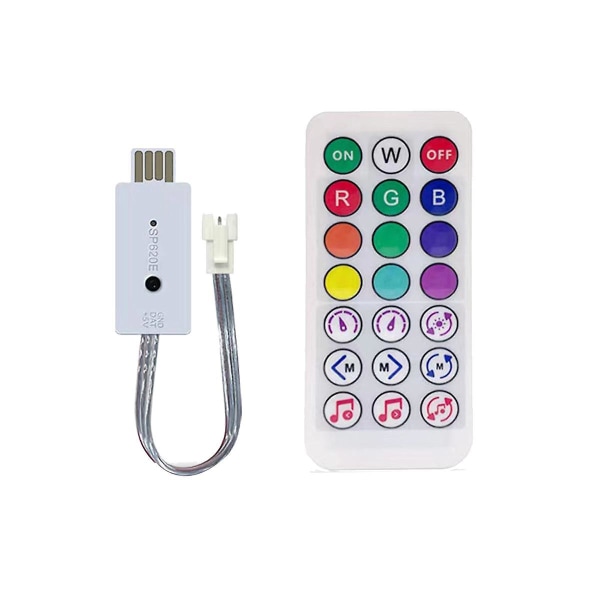 DC5V SP620E USB Bluetooth Music Pixel Controller RF fjernbetjening til WS2812 RGB Light Tape