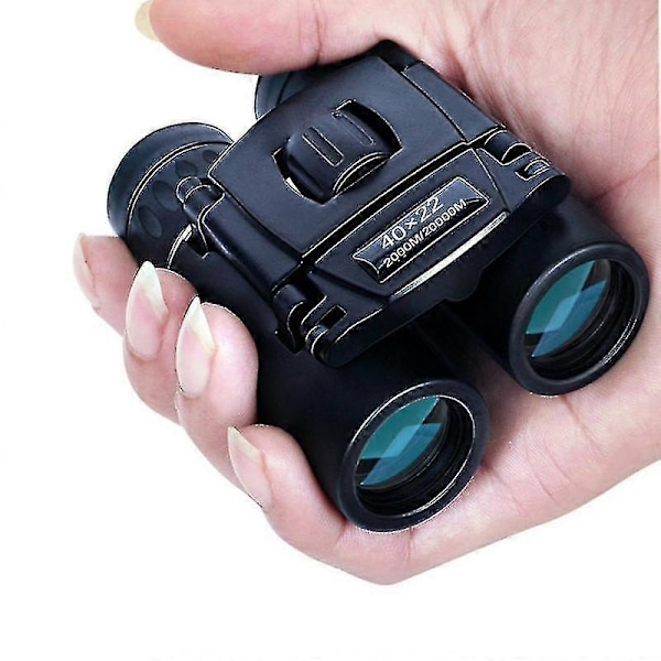 40x22 HD Kraftfulde Kikkert 2000m Lang Rækkevidde Foldbar Mini Teleskop BAK4 FMC Optik