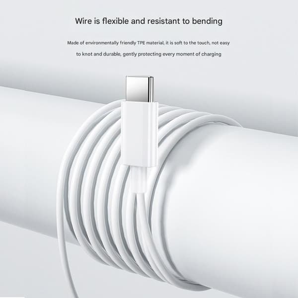 2-pakning USB-C til Lightning-kabler for iPhone hurtigladere, 2m, Hvit