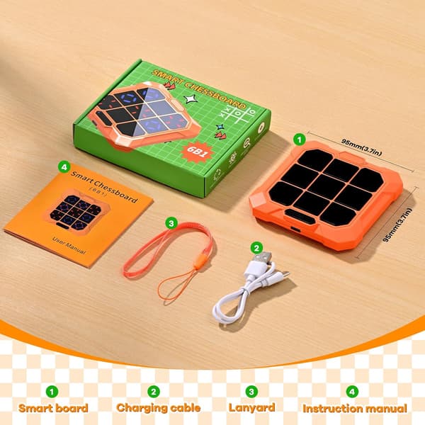 6-i-1 Tic Tac Toe-spill, elektronisk null og kryss
