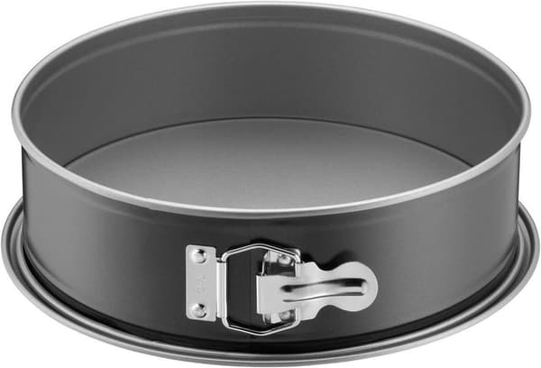 Springform bageform, 26 cm, rund flad bund, rund non-stick, lækagesikker, med opskrift.