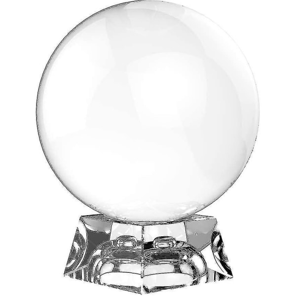 Divination Krystallball, Krystallklar Ball Med Stativ8cm