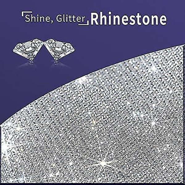 Rhinestone bildørhåndtak klistremerker - 8 stk Bling biltilbehør Krystall glitterdør
