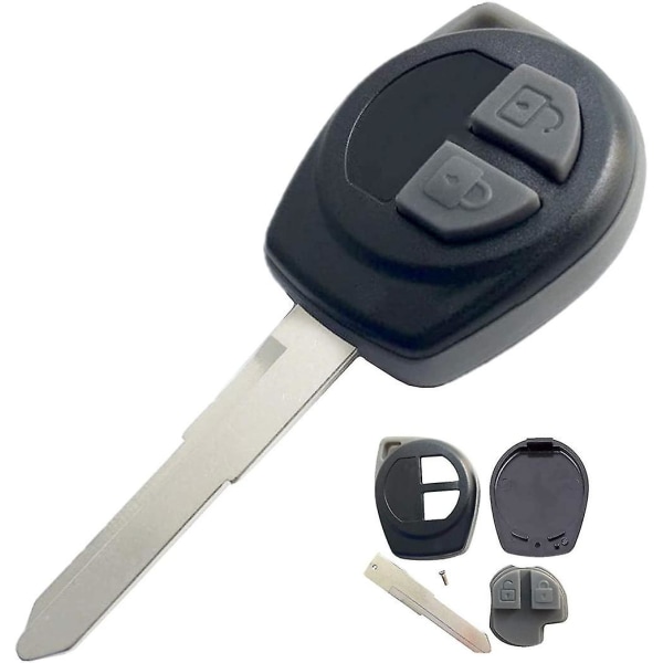 Avainkuori Suzuki Key Buttons -kaukosäätimen case Moottoripyörän avaimen cover Leikkaamaton kaukosäätimen avainkuoren vaihto Tyhjä auton cover Suzuki Swiftille,