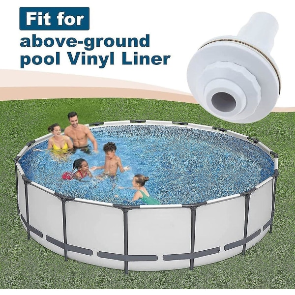 Ovanjordspool komplett komplett returmunstycke Pooljetmunstycken Täta Pvc 11/2 tums inlopp returkoppling för Hayward Sp1023 Above Ground P