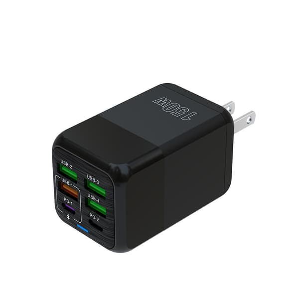 Ny 150W laderhode 4USB+2PD multi-port hurtiglading mobiltelefonlader 5V2.4A