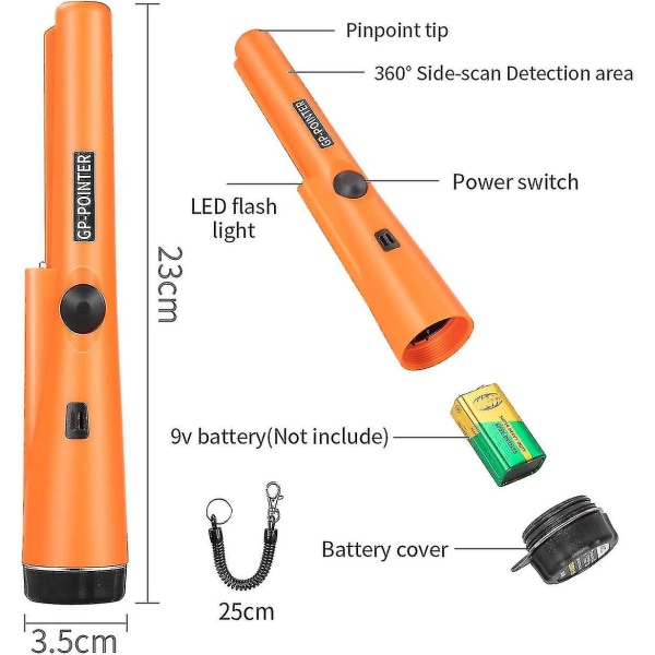 Pinpointer Metal Detector, Metal Detector Metal Pinpointer Scanning Ip66 Metal Pointer Detect Accessories For