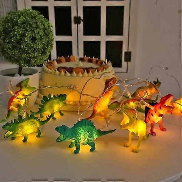 KLDC001 10 LED-lys 3000LM Dinosaur-lysstreng Barnerom Juledekorasjon Lanterne (Varmt lys)