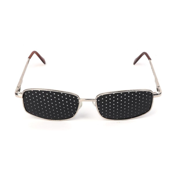 Metal Pinhole Briller Træningsbriller Synsforbedring til synstræning