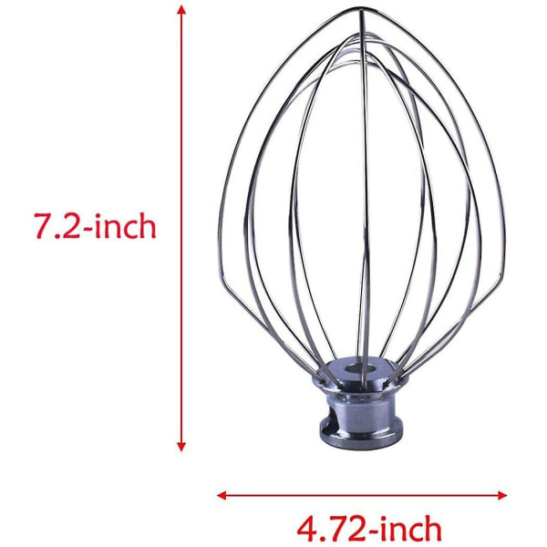 2x Trådpisker Til Vippehoved Standmixer Til Kitchenaid K5aww 5 Quart Ksm50, Ksm5 Æg Crea