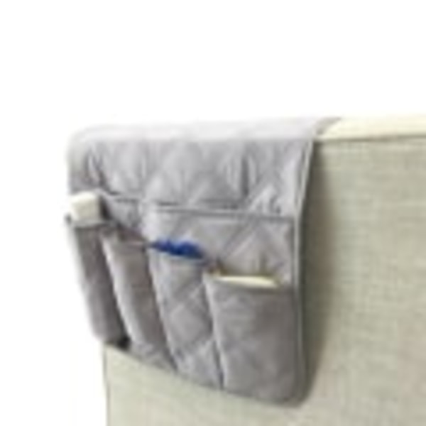 Lænestol Sofa Opbevaringslomme Grå