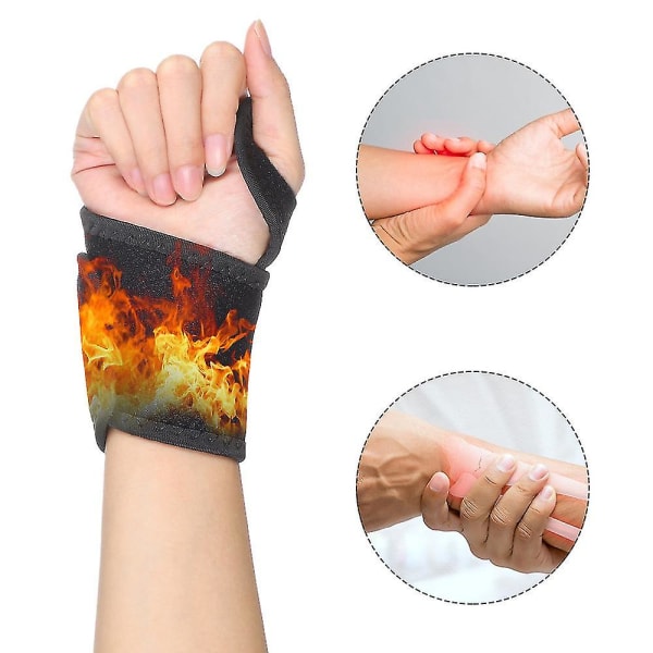 Oppvarmet håndleddsbrace Wrap Wrist Warmer Elektrisk oppvarmet wrap for smertelindring