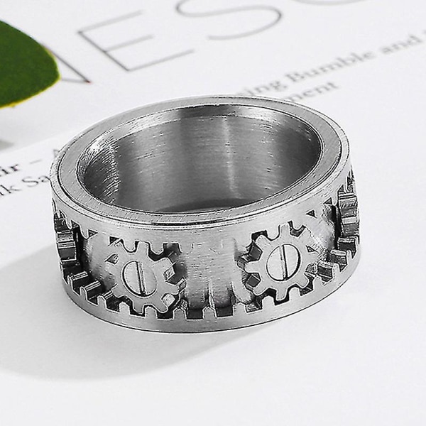 Roterende Gear Ring - Rustfrit stål Maskiner Vind Designer Dekompression Ring