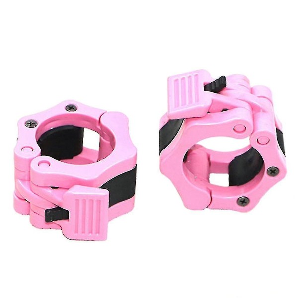 Pink 2stk 50mm Barbell Krave Lås Bar Gym Fitness Spænde1040