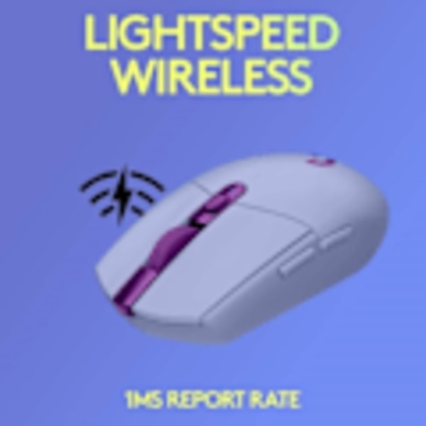 Logitech G305 LIGHTSPEED Trådlös Gamingmus, Hero 12K Sensor, 12000 DPI, Lättvikt, 6 Programmerbara Knappar, 250 Timmar Batteritid, Svart