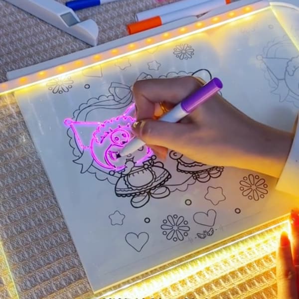 LED-piirustustaulu/ilmoitustaulu - yövalo