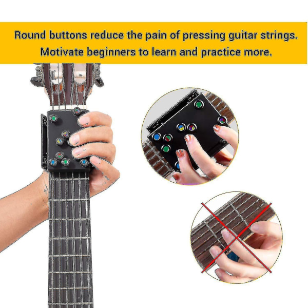 Guitarundervisningshjælp Tilbehør Guitarakkordtræner-læringssystem for guitarbegyndere
