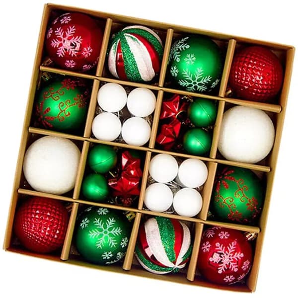 Julutstickare Set Tomte Snögubbe Ren Julgran Form