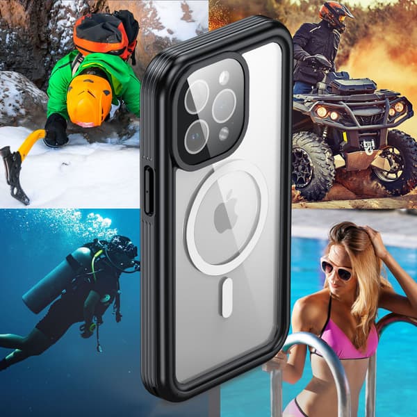 Vanntett mobildeksel til iPhone 15 Pro iPhone 15 Pro Max