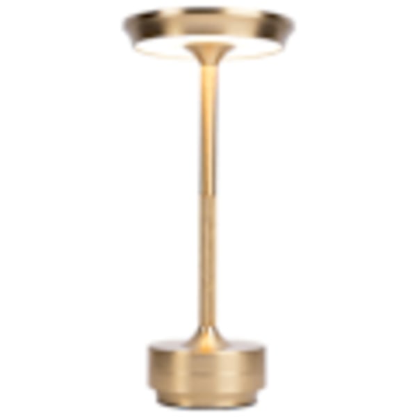 Sladdlös Bordslampa, Dimbar, Metall, USB Uppladdningsbar - Guld