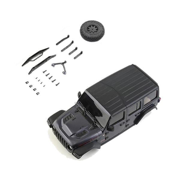 Rc Car Body Shell kompatibel Mini Z Mini-z Wrangler Rc Crawler Car Upgrade Delar, svart