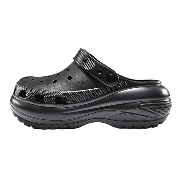 Crocs Classic Mega Crush Clog - Sandalias Negras para Mujer - Suela Crush Extra Gruesa