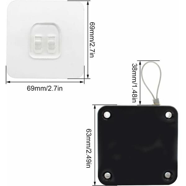 Stansfri Automatisk Dörrstängare med Sensor, 1-pack Multifunktionell Dörrstängare