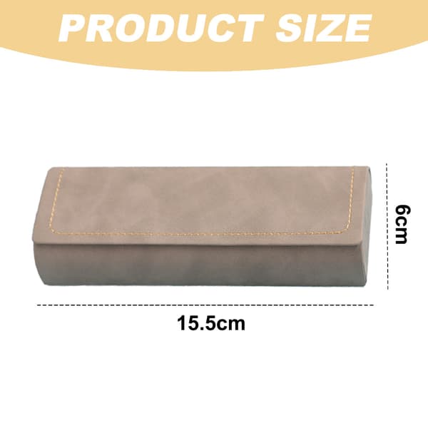 Hårdt etui til briller og solbriller til mænd/kvinder og børn, 15,5*6*3 cm, grå