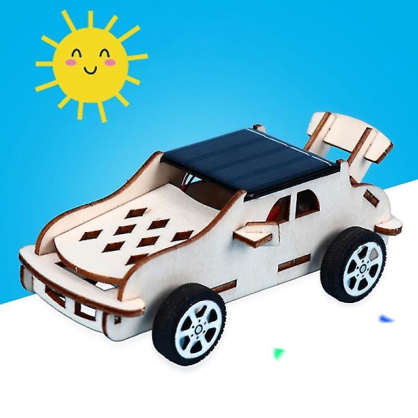 Kids Creative DIY Assembly Solar Power Bilmodell Handgjord vetenskapsexperimentleksak