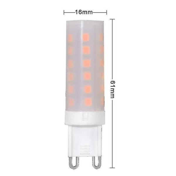 G9 Flammelampe LED-pære 0,5w Pc Keramisk Maling 10lm 36*2835 Smd Ac 220-240v 1300-1700k 360 Grader [energiklasse A] 4-pakning