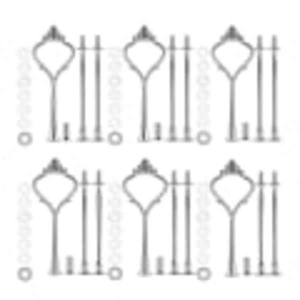 6 Stykker Kageopsats Bakke Hardware 3-Lags Kageopsats Samlingshardware Beslag til Bryllup og Fest Gratis Forsendelse + Premium Kvalitet