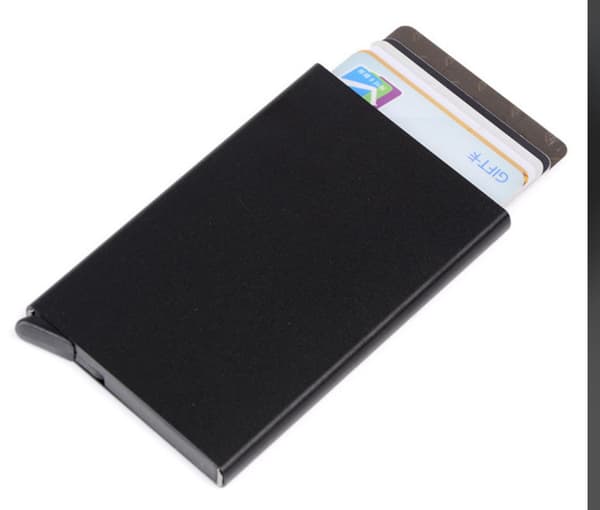 Pop-up kortholder med RFID-signalblokering – Sort