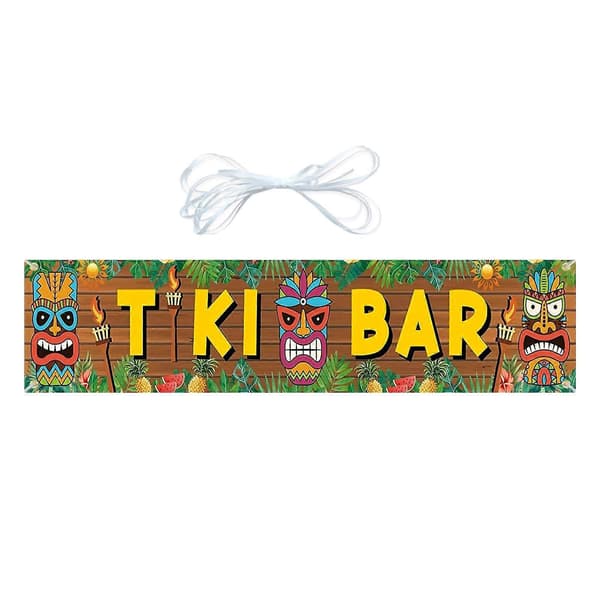 Tiki Banner Hawaiian Partydekorationer Sovrumstillbehör Affisch