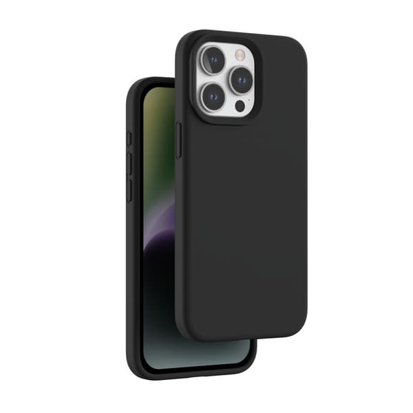 iPhone skyddsfodral med sensoraktiverad pop-up-teknik och stötdämpning. black iPhone 14/13