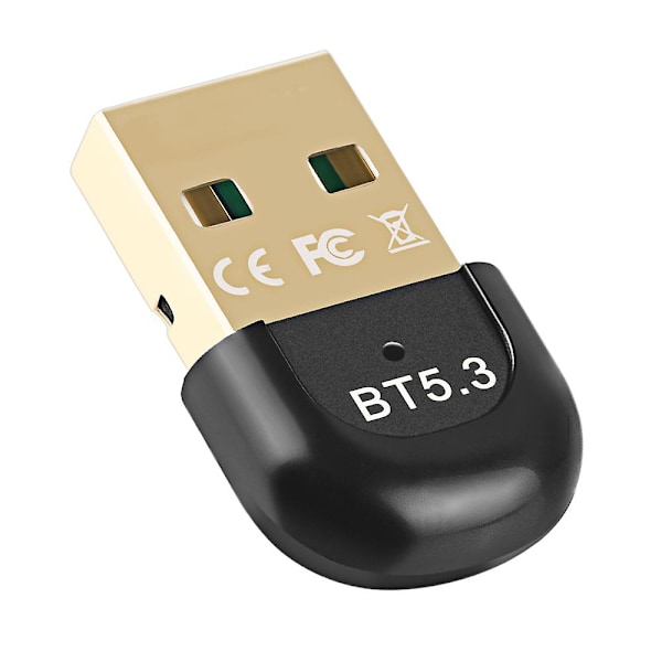 USB Bluetooth -sovitin PC Bluetooth 5.3 lähetin-vastaanotin USB-dongle langaton BT-äänen sovitin hiirille, näppäimistöille ja kuulokkeille