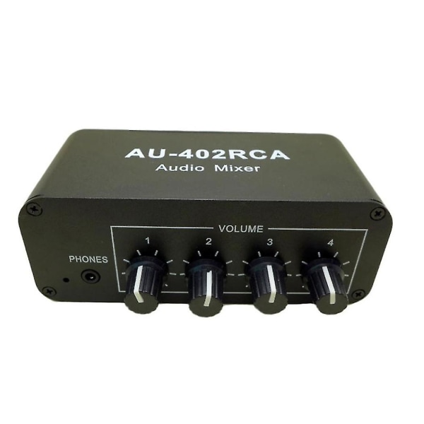 Multi-kilde Rca Mixer Stereo Audio Reverberator 4 Input 2 Output Audio Switch Switcher Driver Head