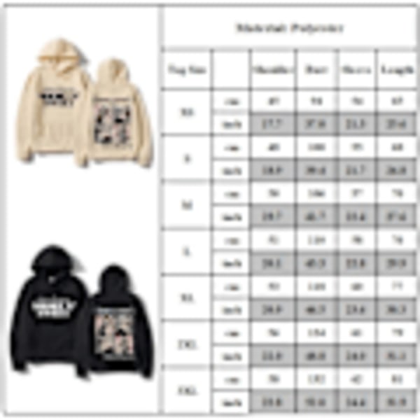 Sabrina And Carpenter Merch Hoodie Tryckt Tröja Lös Pullover Casual Långärmad Unisex Vit S