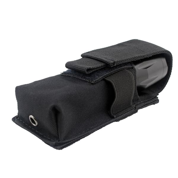Musta taskulamppu tasku, nahkakotelo Molle taskulamppu tasku nylon taskulamppu