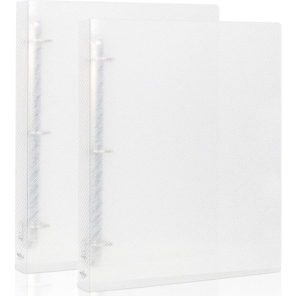 3 ringpärmar, organizer rymmer 8,5&#39;&#39; X 11&#39;&#39; Papper, stor genomskinlig pärm D-ring, 2-pack, OH-film