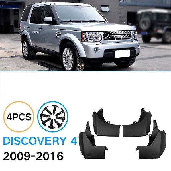 4 stk For & Bag Til Land Rover Discovery 4 2009-2016 Stænkskærm Stænklapper Stænkskærme