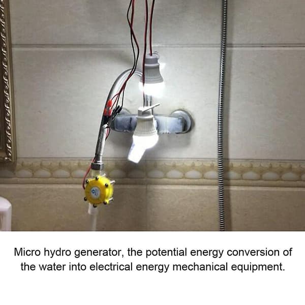 12V Mini Stabil Vattenflödespump Laddningsgenerator Hydroelektrisk Mikro Hydrokran DIY