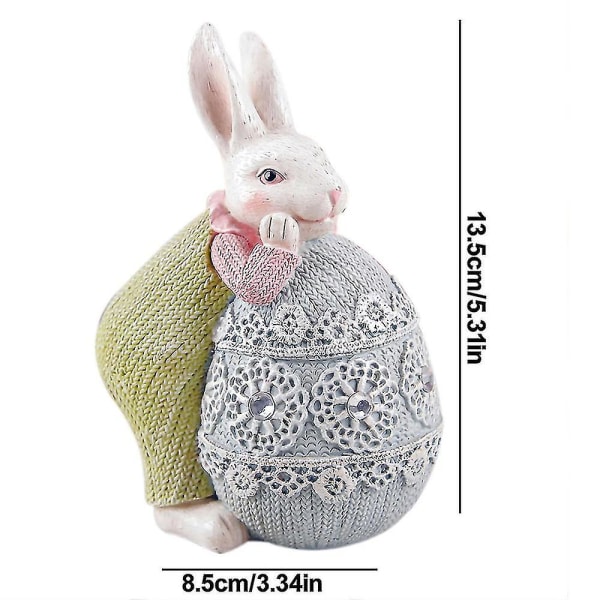 Holiday Desktop Decoration Bunny Ornament Påskegave Søt kanin Room717