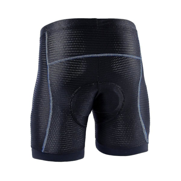 Herre Sykkelshorts 4d Polstret Sykkelshorts Med Anti-Leg Grips For Sykkelklubb Blå