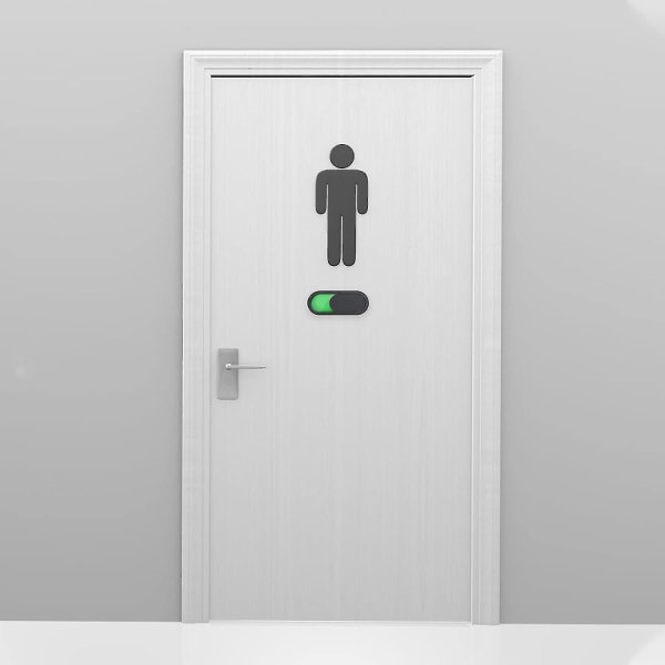 Privatlivsskilt Ledigt besat skilt - Blank skyderdørindikator Forstyr ikke-skilt til hjemmekontor Toiletkonference