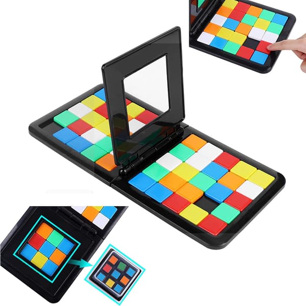 Race Magic Block Brädspel - Genius Square Sequence Pussel för pojkar och flickor 5+